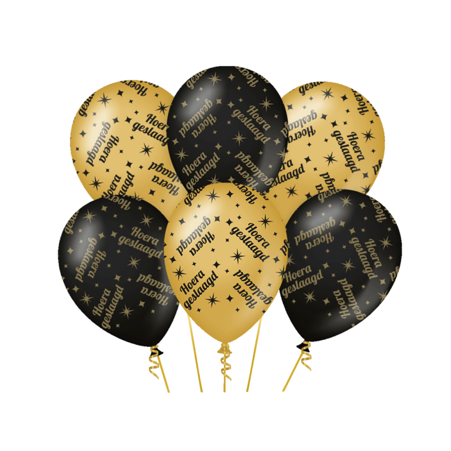 Classy Party Balloons - Geslaagd - 6 st