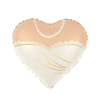 PartyPal Folieballon - Hart Bruid