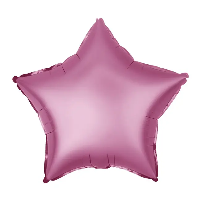 Folieballon Ster Chrome Roze