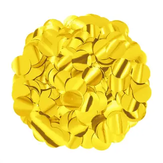 PartyPal Confetti Metallic Goud Rond - 15mm - 500 gr