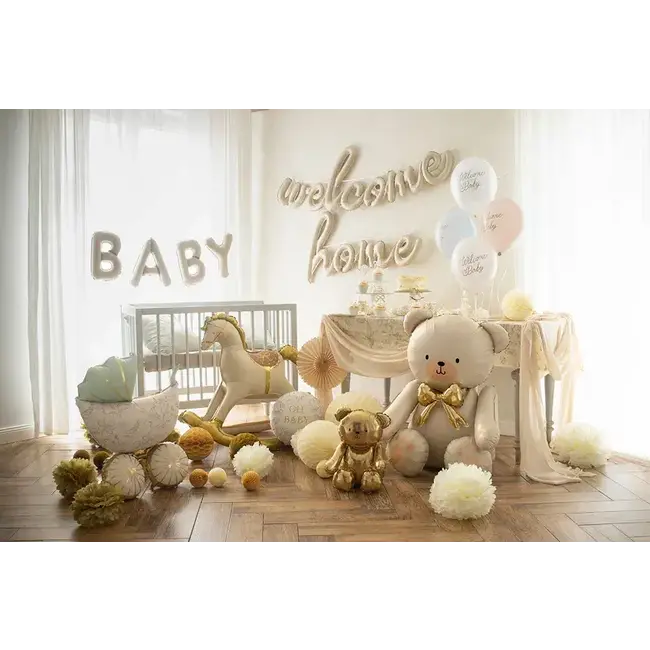 Folieballon Welcome Home - 335x71 cm - Cappuccino