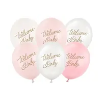 thumb-Ballonnen Welcome Baby - Nude & Pink - 30 cm-1