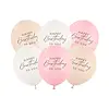 Strong Balloons Ballonnen Happy Birthday - Roze Mix - 6 st- 30cm
