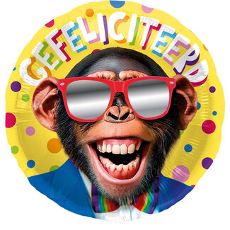 Folatex Folieballon Gefeliciteerd Chimp