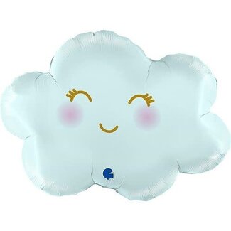 Grabo Folieballon Wolkje Baby Blue