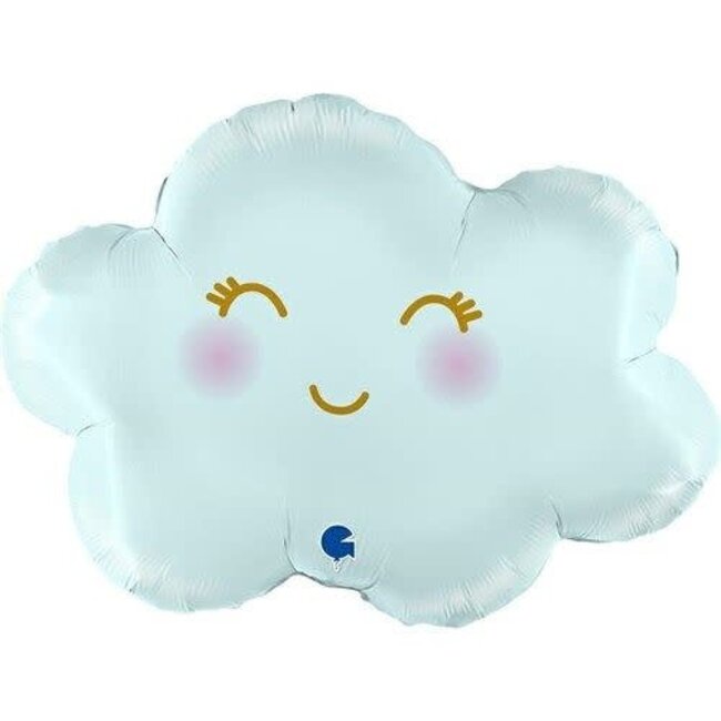 Folieballon Wolkje Baby Blue - 61cm