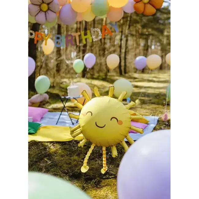 Folieballon Airwalker - Sunny Hug - 45 x 45 cm