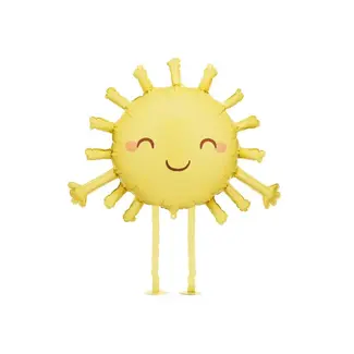 PartyDeco Folieballon Airwalker - Sunny Hug