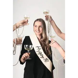 PartyDeco Sjerp Elegant Bow - Happy 18 - 76cm