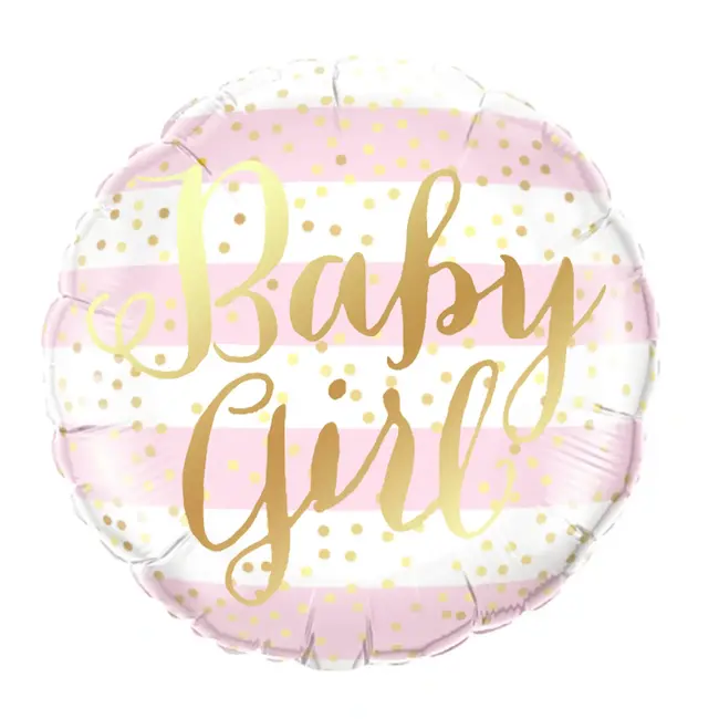 Folieballon Baby Girl Gold