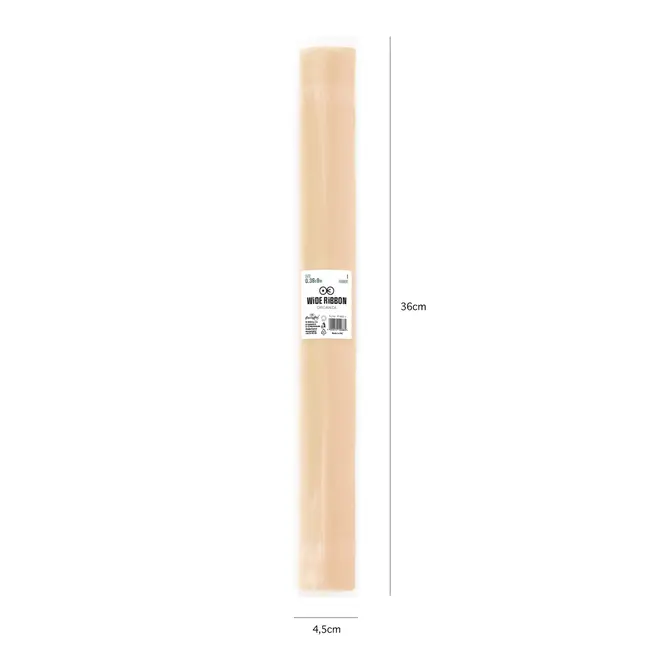 Gladde Champagne Organza - 0,36x9mtr