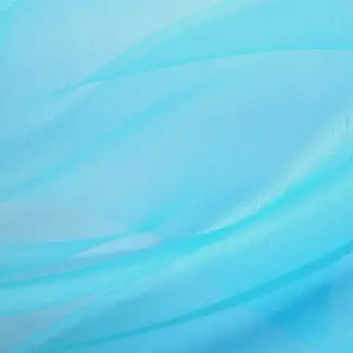 PartyPal Gladde Turquoise Organza