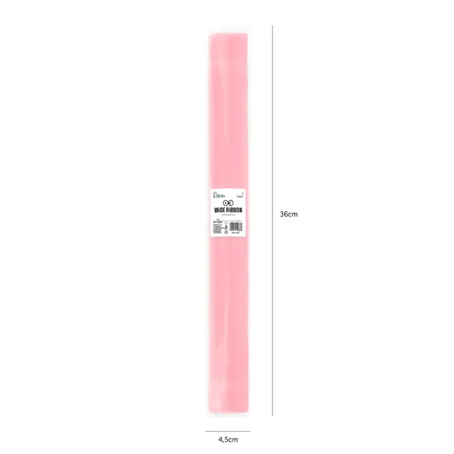 Gladde Licht Roze Organza - 0,36x9mtr