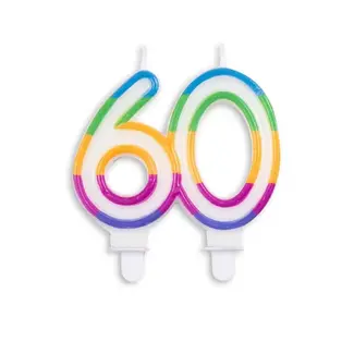 Globos Cijferkaarsje 60