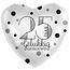 PartyXplosion Folieballon - Happy 25th Anniversary