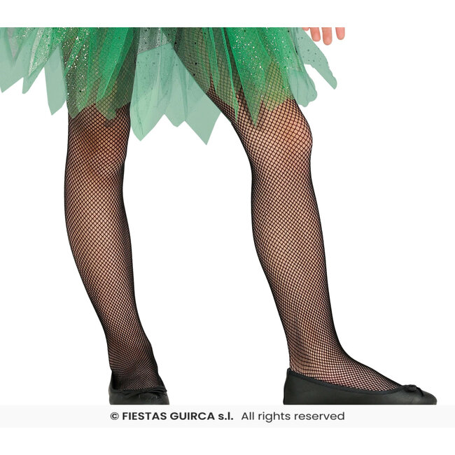 Kinder Panty - Net Panty Zwart