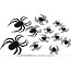Zwarte Spinnen Silhouetten - 12 st - 6-19cm