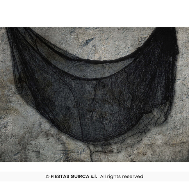 Griezelige Doek - zwart - 76x228cm