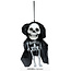 Hanging Big Head Skeleton With Hood - 15 cm