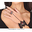 Geborduurde Armband met Spinnen Ring