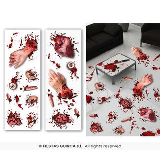 Guirca Stickers Geamputeerde Organen - 2 vellen - 25x70cm