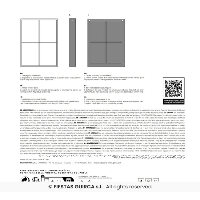 Raam Banners Gotisch - 102x213cm