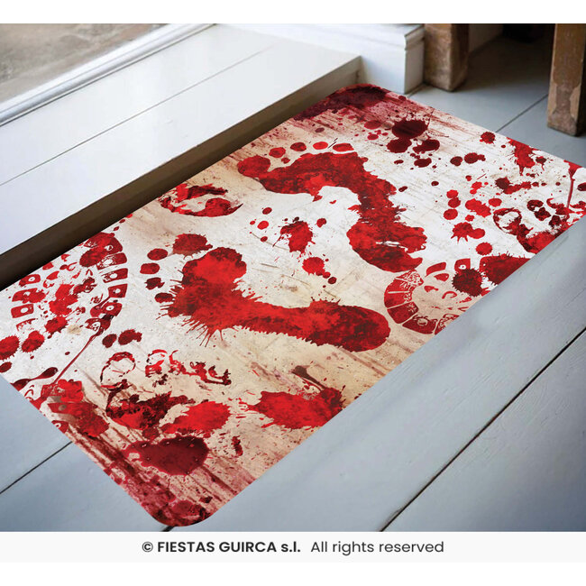 Blood Footprint Deurmat - 60x40cm