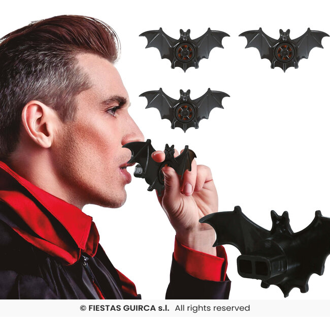 Vleermuis Fluitjes - 3st - 9x4cm