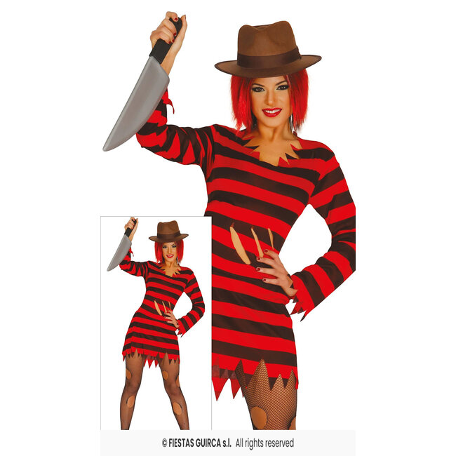 Lady Freddy Krueger Dress - 38/40