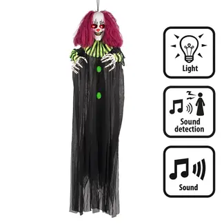 Boland Hangdecoratie Terror clown - 130 cm