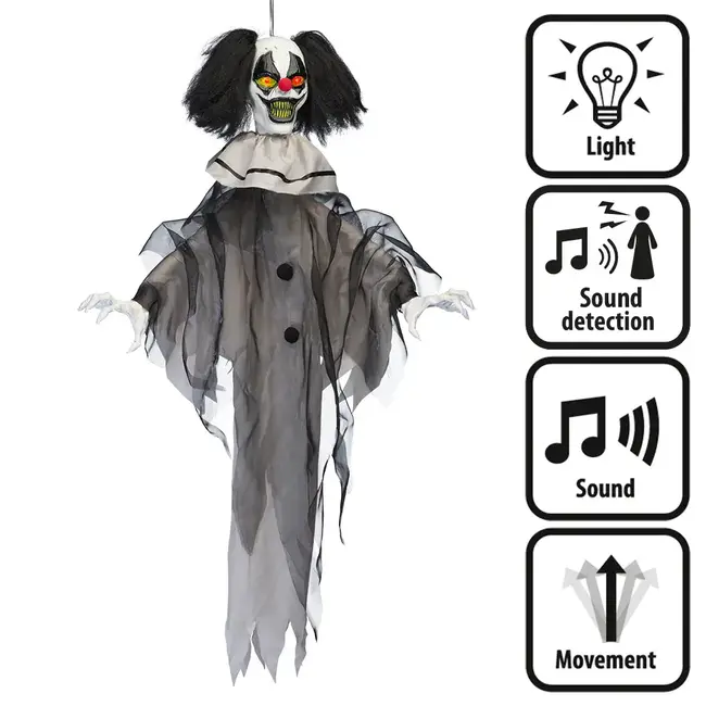 Hangdecoratie Nightmare Clown - 90 cm