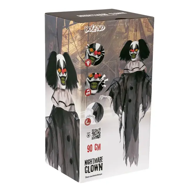 Hangdecoratie Nightmare Clown - 90 cm