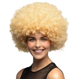 Boland Afro Pruik - Blond