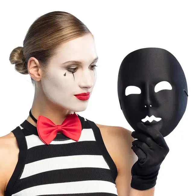 Gezichtsmasker Mime - Zwart