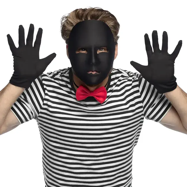 Gezichtsmasker Mime - Zwart