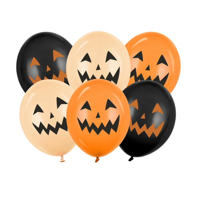 Ballonnen Pompoen - 6 st - 30cm