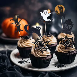 PartyPal Halloween Toppers BOO! - 5-delig