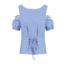 Damesblouse Blauw/Wit - Geruit