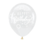Anagram Helium Ballon Bday dots & sparkles - Transparant (28cm)