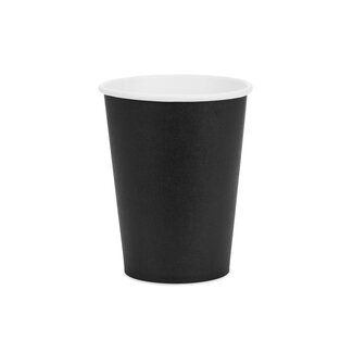 PartyDeco Bekertjes Zwart