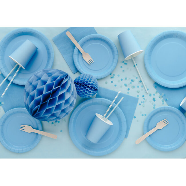 Bekertjes Licht Blauw - 210 ml - 8 stuks