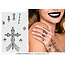 Guirca Hand Tattoo Jewel Kruis -11x18cm