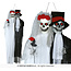 Fiesta Hanging Married Skeletons Light and Sound - 185 CM