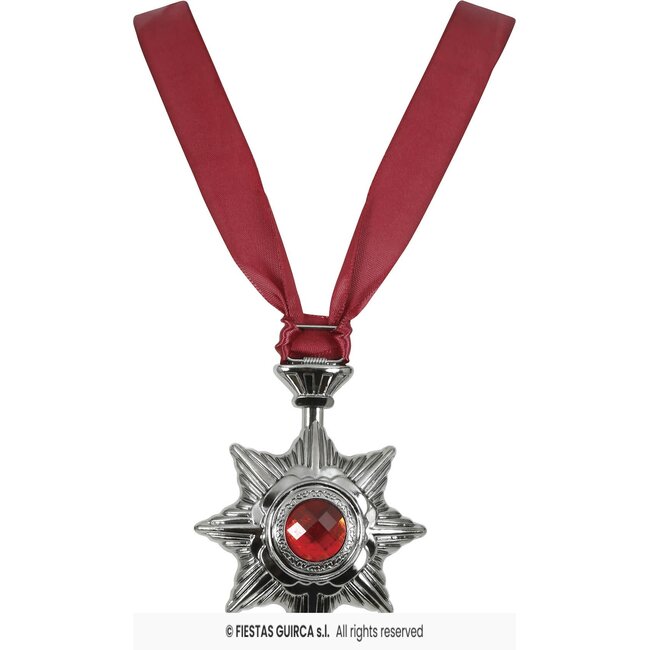 Vampier Ketting Zilveren Ster Robijn