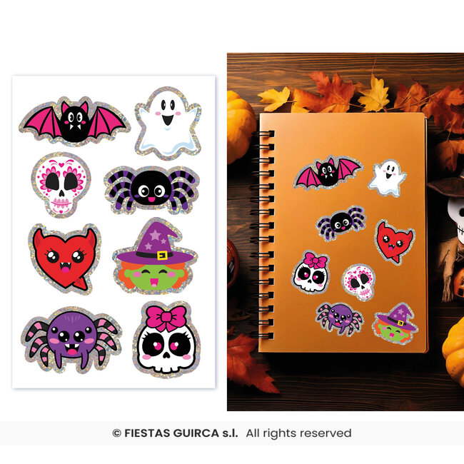 Halloween Holografische Stickers Div