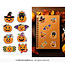 Halloween Holografische Stickers Pompoentjes