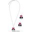 Skull Halloween Set Oorbellen en ketting