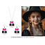 Skull Halloween Set Oorbellen en ketting