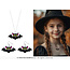Vleermuis Halloween Set Oorbellen en ketting