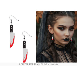 Fiesta Halloween Oorbellen Knifes